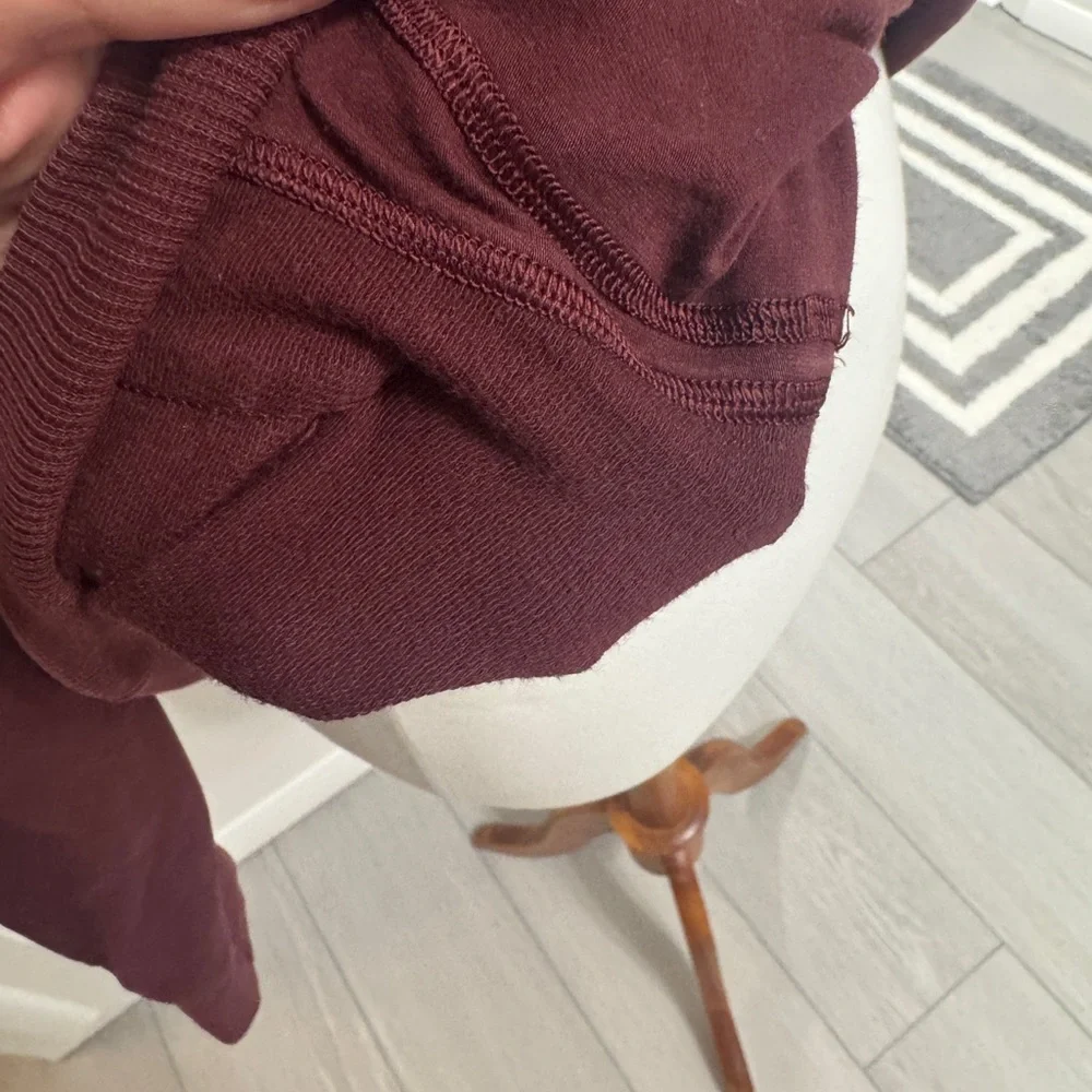 Lululemon Scuba Pullover Hoodie Red Merlot Size 8 - Picture 7 of 8